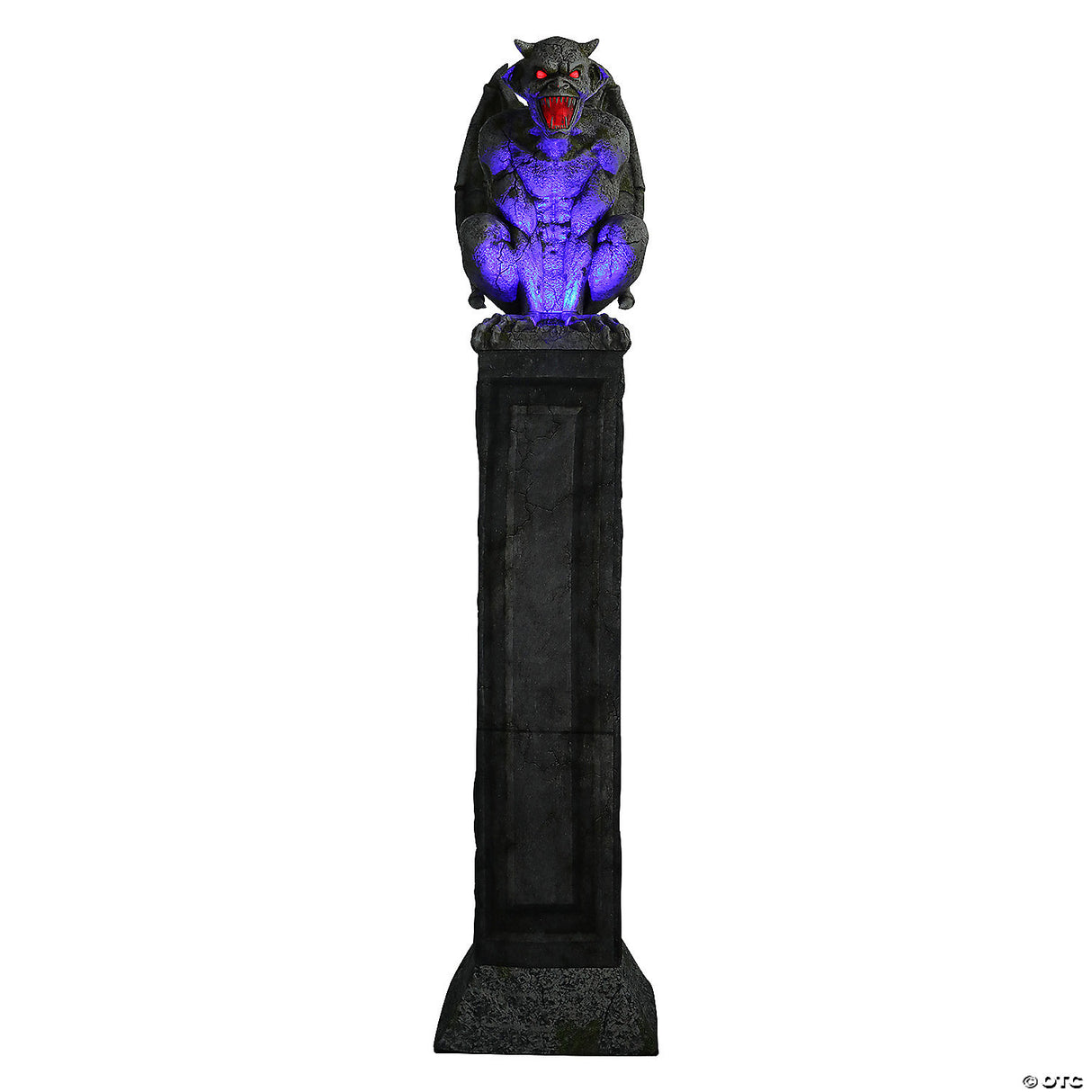 8 Ft. Animated Oversized Gargoyle Pillar Halloween Decoration