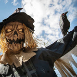 96" Staked Scarecrow Animated Halloween Prop