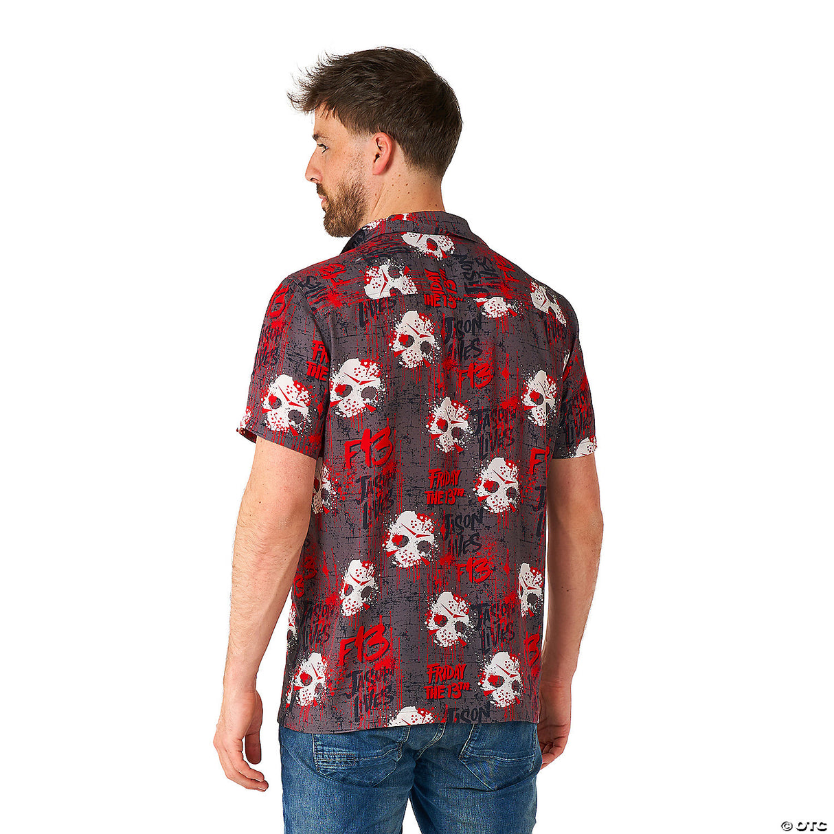 Men's Friday The 13th™ Short Sleeve Shirt - Medium 40-43