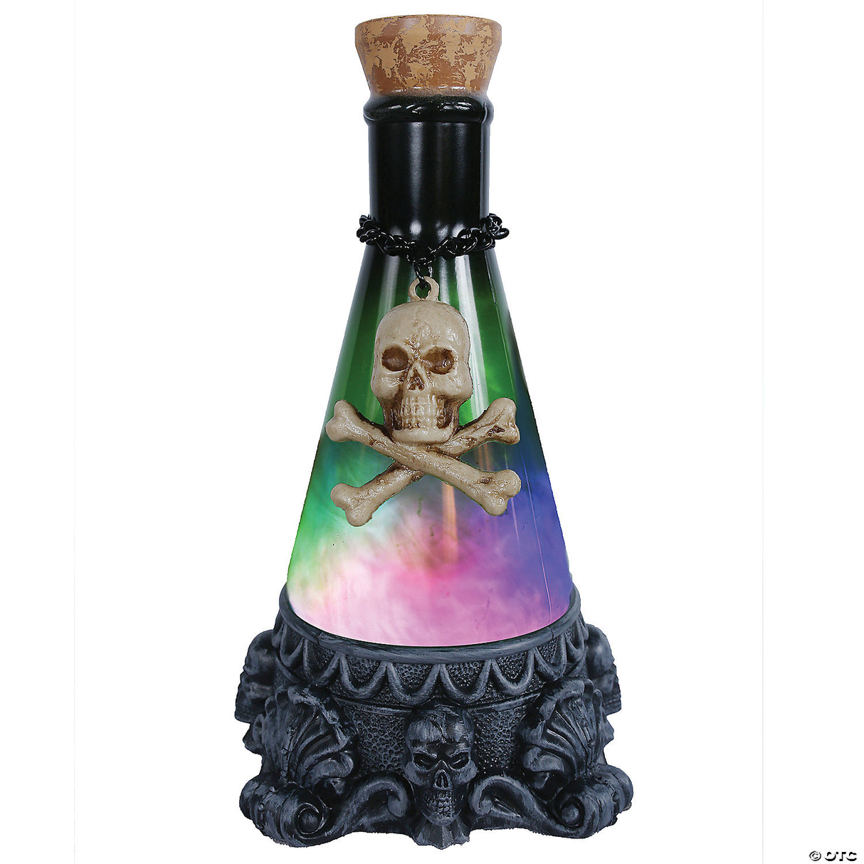 12" Green Potion Bottle Decoration