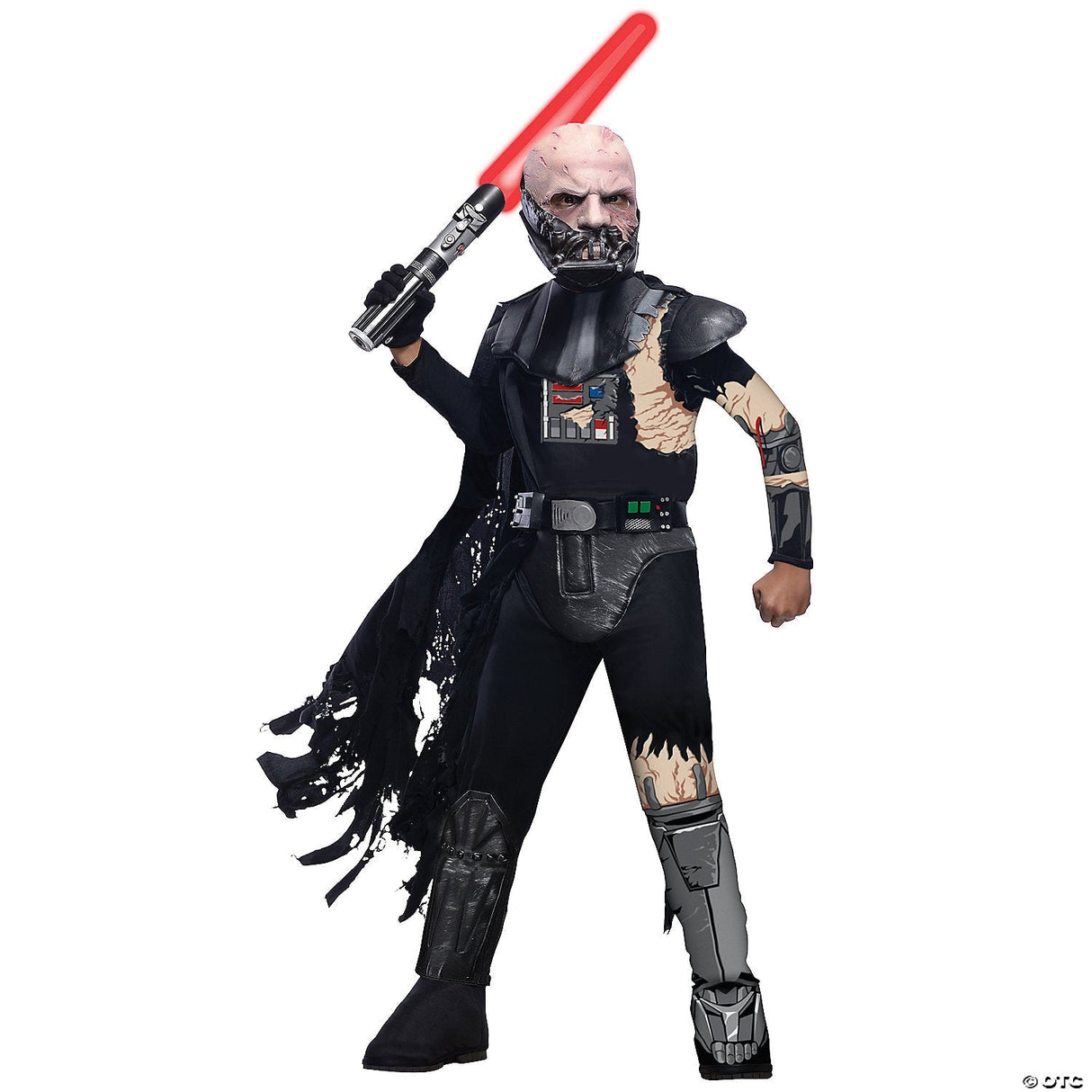 BOY'S BATTLE DAMAGED DARTH VADER-SM - Halloween Costume Outfit Dress Up Party