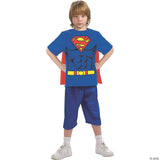 SUPERMAN CHILD SHIRT CAPE SM Halloween Costume Cosplay & Party Outfit For Kids