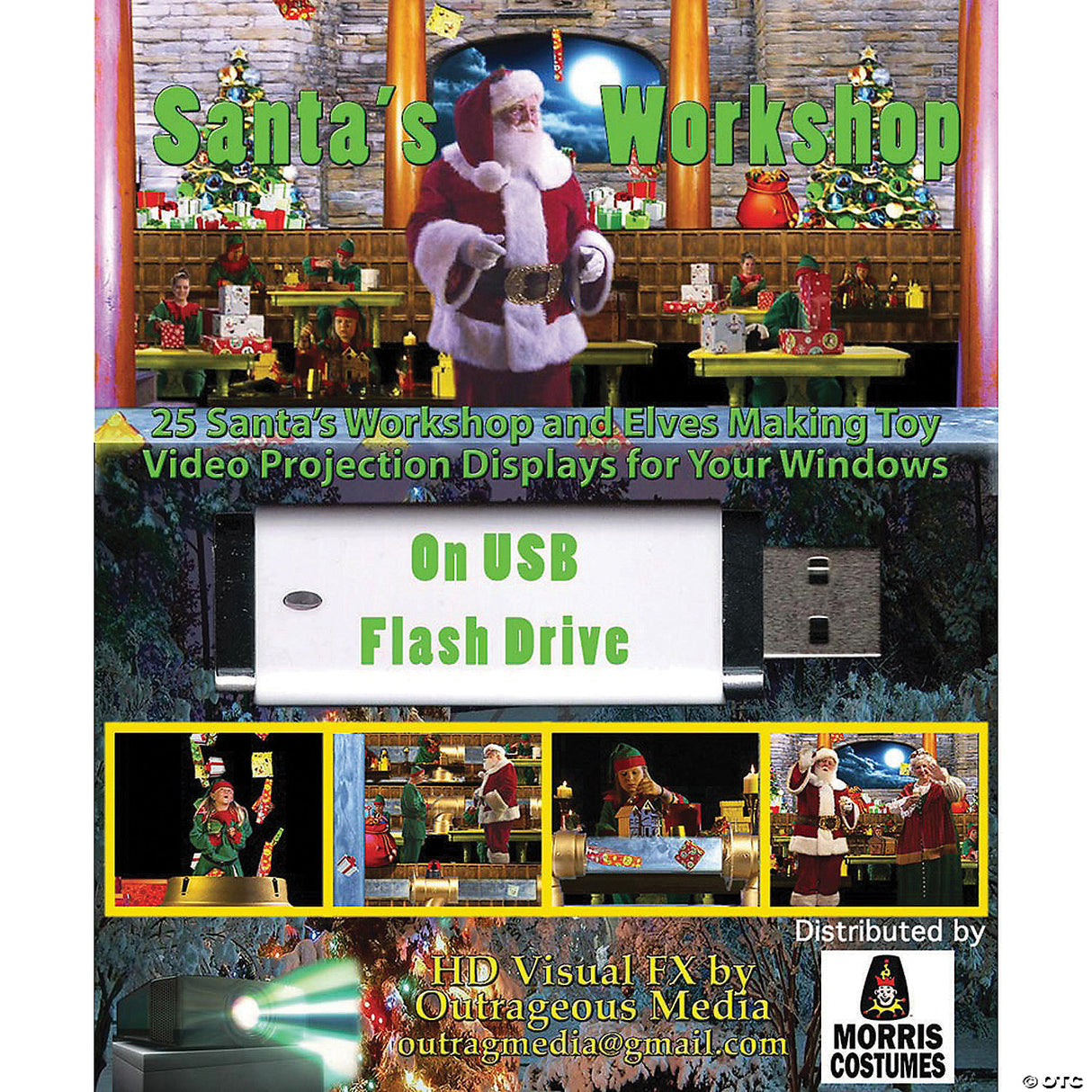 Santa's Workshop Digital Christmas Decoration - Christmas Decoration Holiday