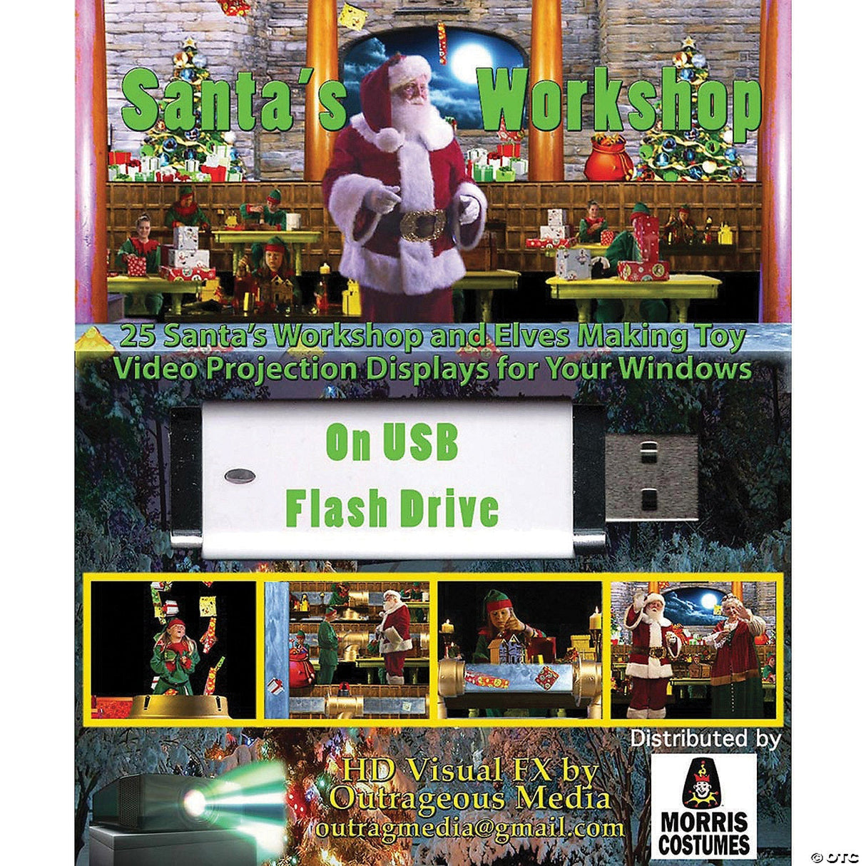 Santa's Workshop Digital Christmas Decoration - Christmas Decoration Holiday