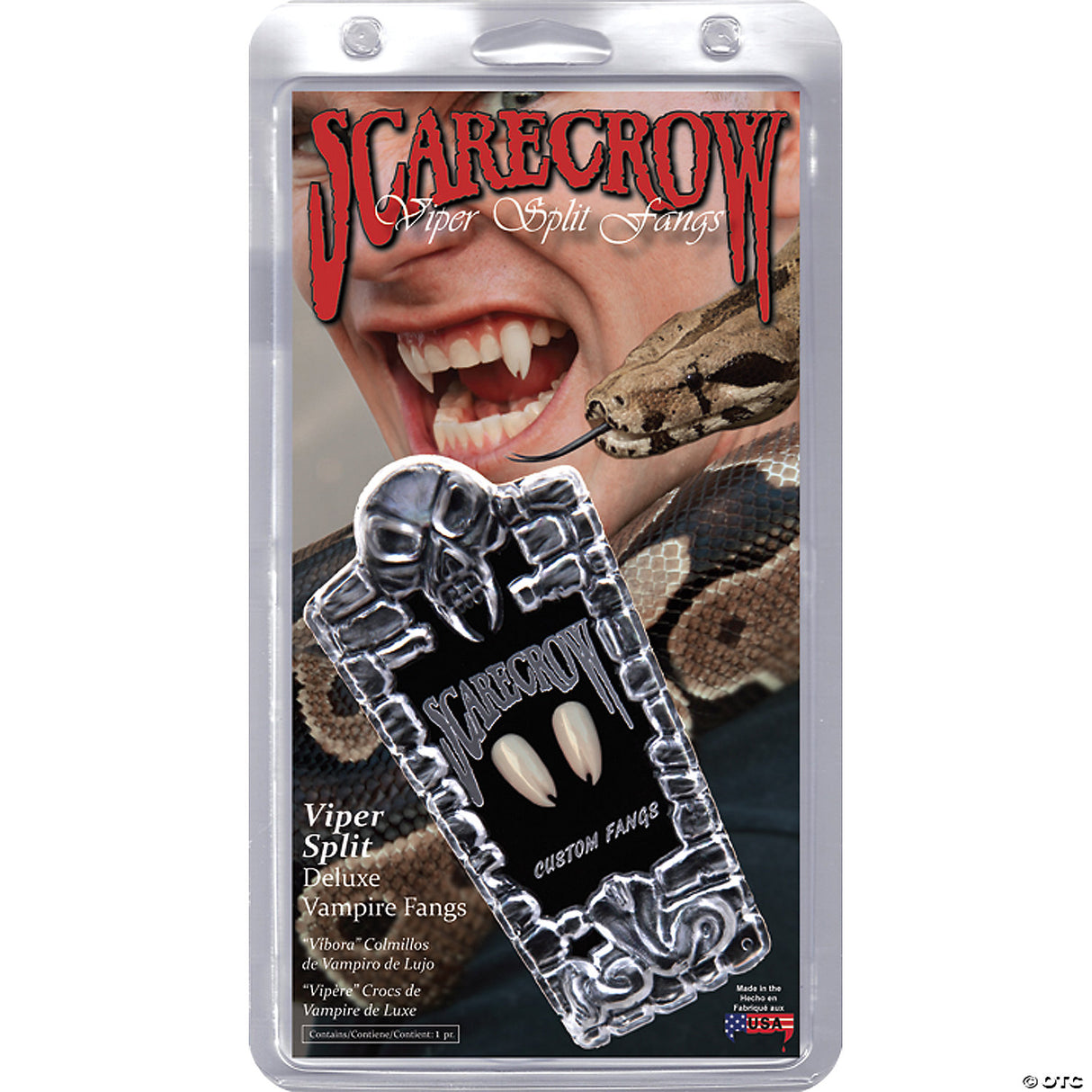 Scarecrow Viper Split Vampire Fangs