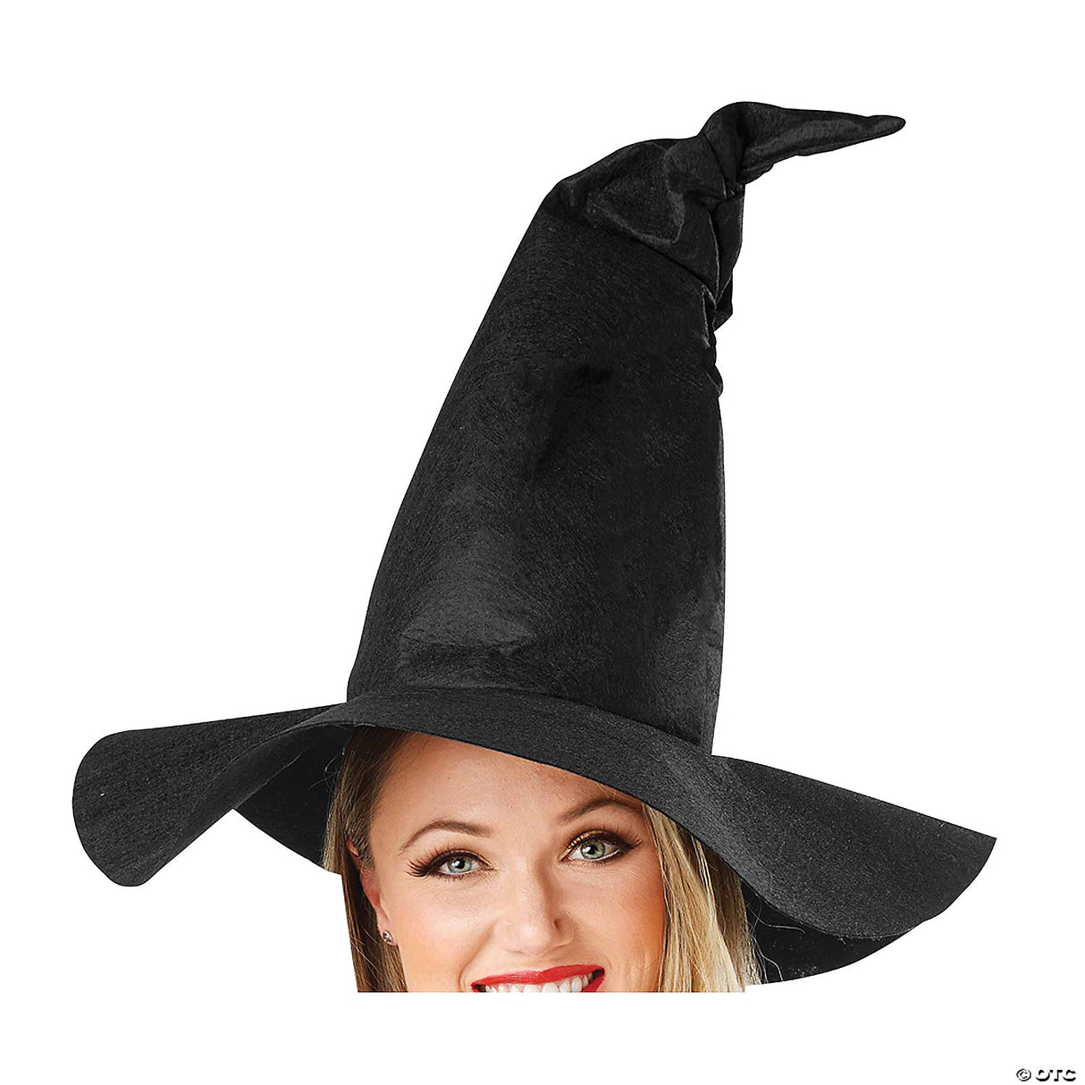 Adults Black Crooked Witch Hat