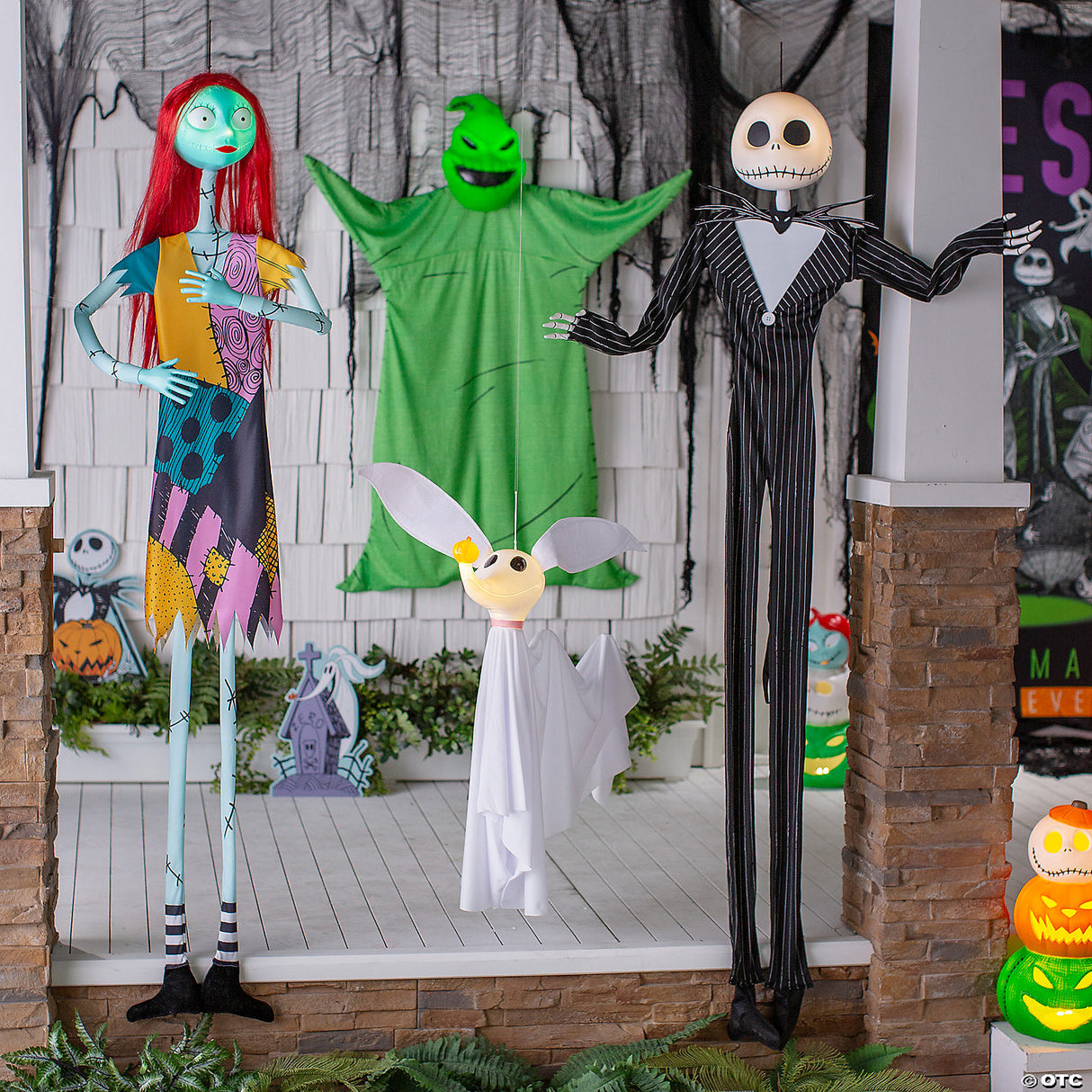 37" The Nightmare Before Christmas™ Light-up Hanging Zero Halloween Decoration With Sound