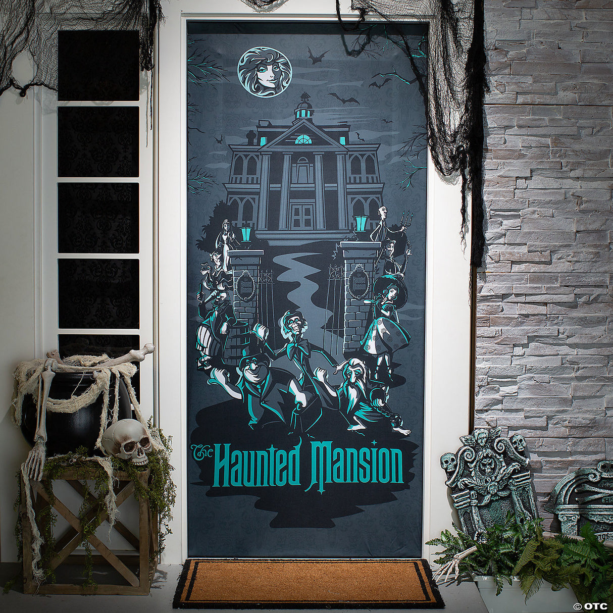 80" Disney The Haunted Mansion Halloween Door Decoration