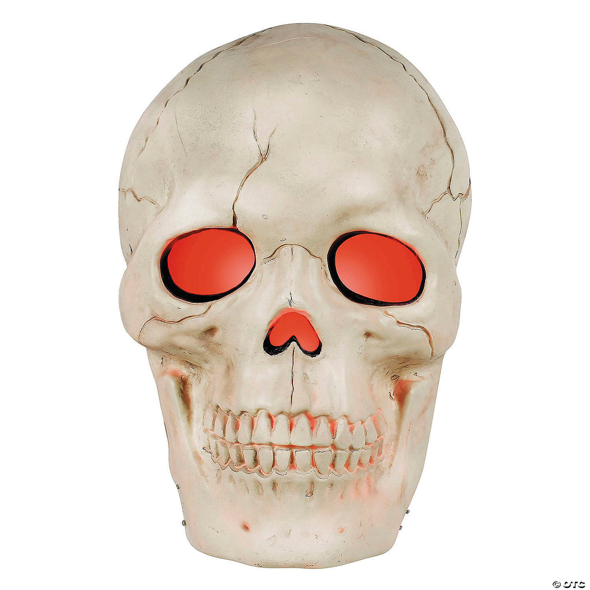 19 3/4" Animated Giant Plastic Skull Halloween Decoration