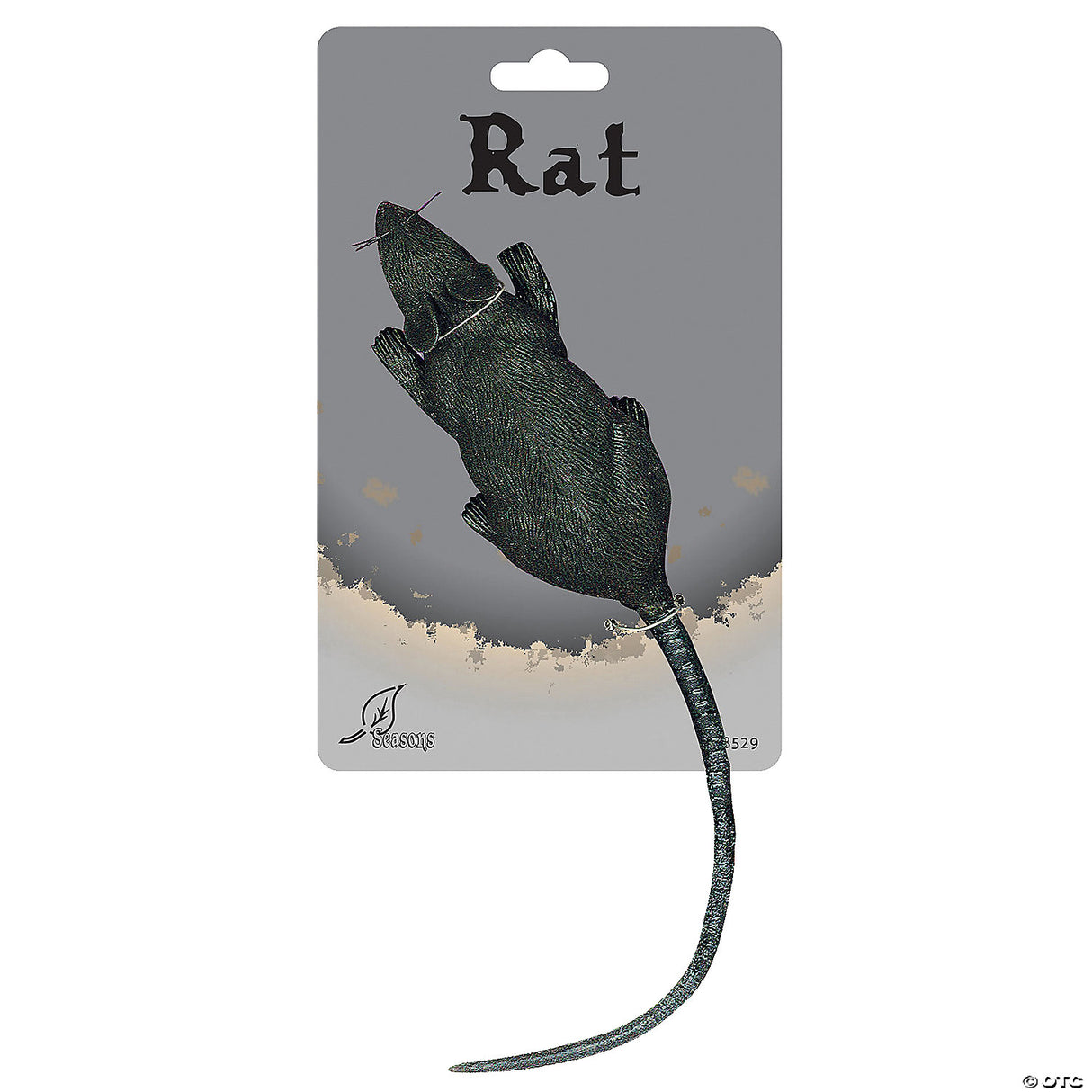 12" Black Rat Decoration