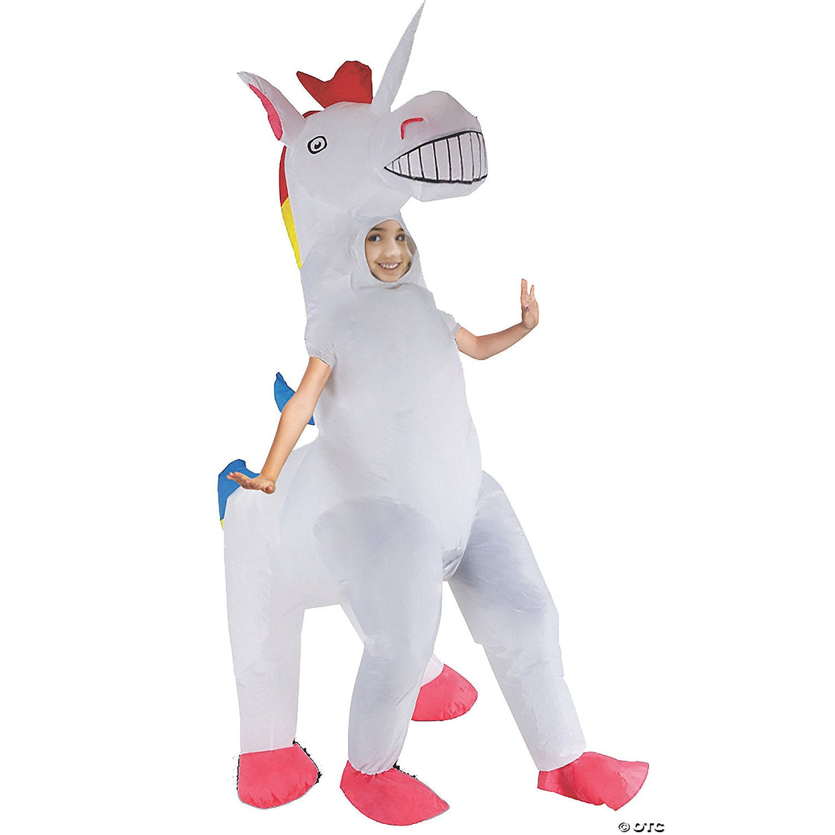 Unicorn Inflat 4 Legged Child Halloween Costume Cosplay & Party Outfit For Kids