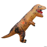 Kids Inflatable Brown T-rex Brown Costume Kids Halloween Costume Dress Up Party