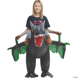 Kid's Inflatable Dragon Ride On Costume - Baby Halloween Costume Cosplay Dress U