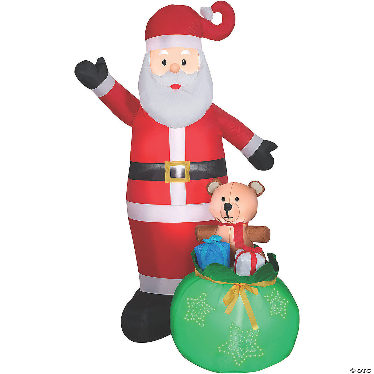 Blow Up Inflatable Lightshow Santa Outdoor Yard Decoration