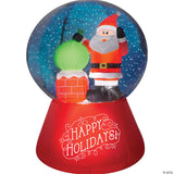 66" Blow Up Inflatable Santa Snow Globe Outdoor Yard Decoration