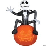 10 Ft. Blow-up Inflatable Lightshow Nightmare Before Christmas Jack Skellington With Built-in Led Lights Outdoor Yard Decoration