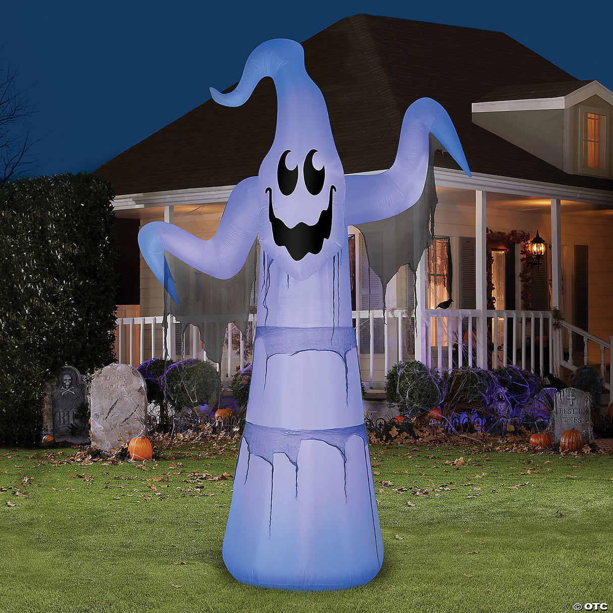 12 Ft. Blow-up Inflatable Floating Ghost With Built-in Led Lights Outdoor Yard Decoration