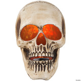 10" Lightshow®fire & Ice™ Flaming Skull Projection Light Halloween Decoration