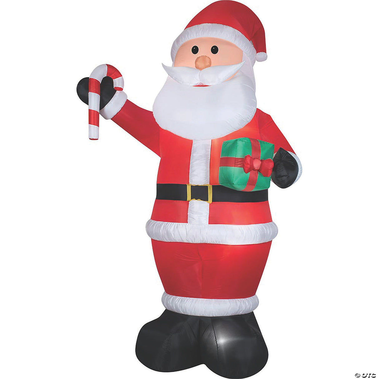 144" Blow Up Inflatable Santa With Gift & Candy Cane Outdoor Yard Decoration