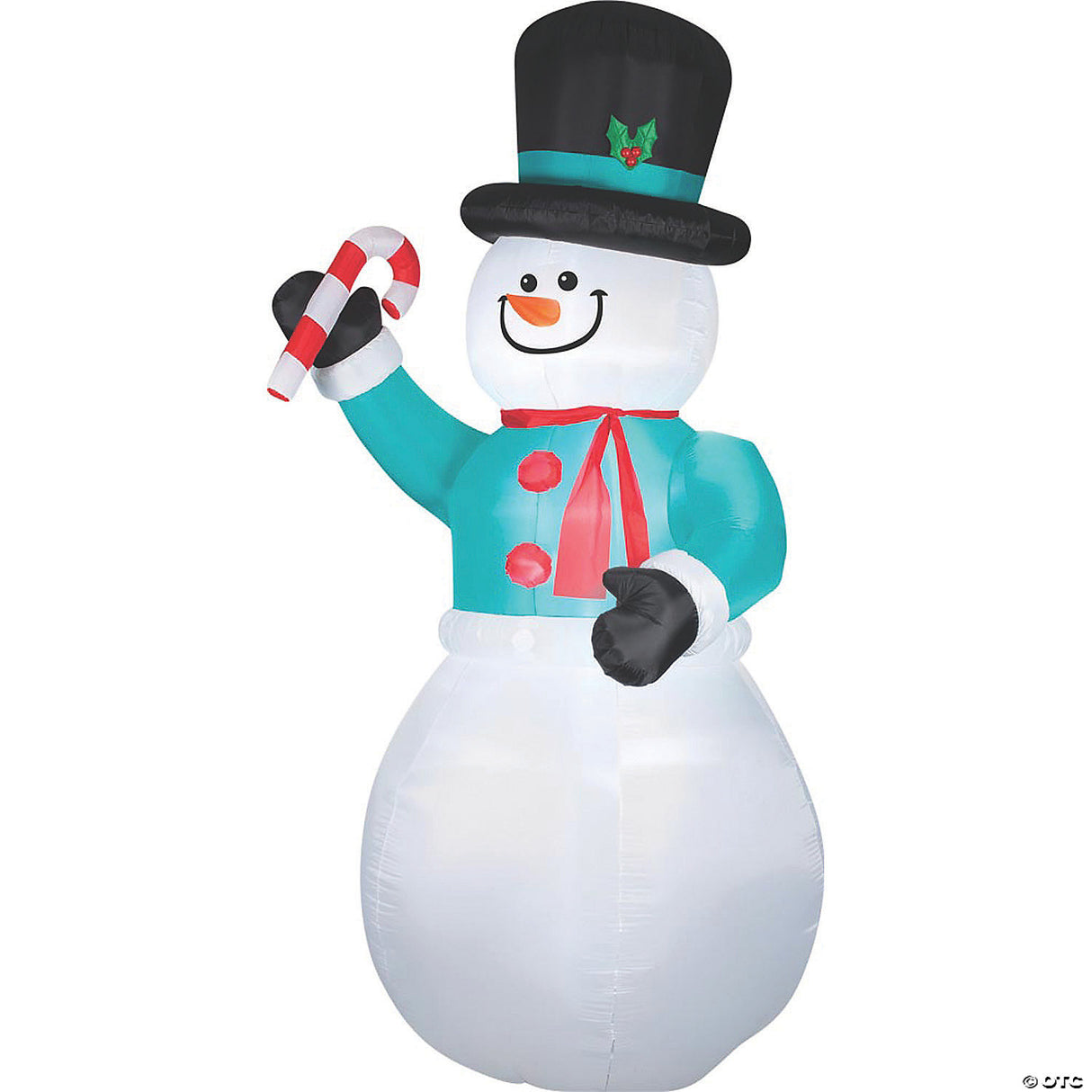 72" Blow Up Inflatable Snowman With Candy Cane Outdoor Yard Decoration