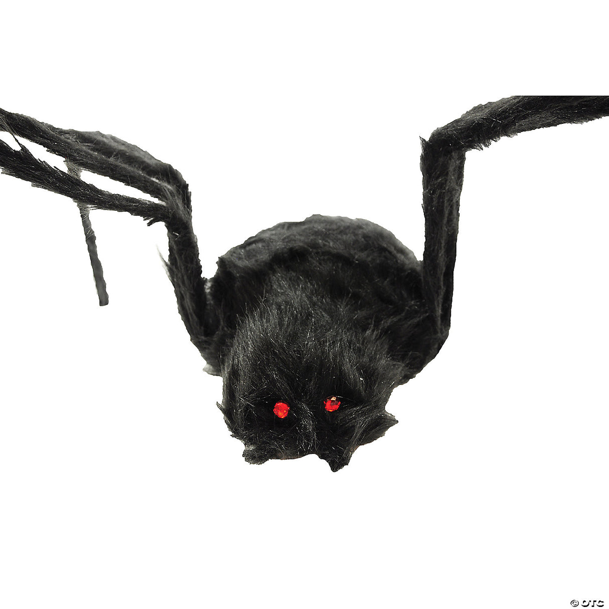 80" Black Furry Spider Decoration