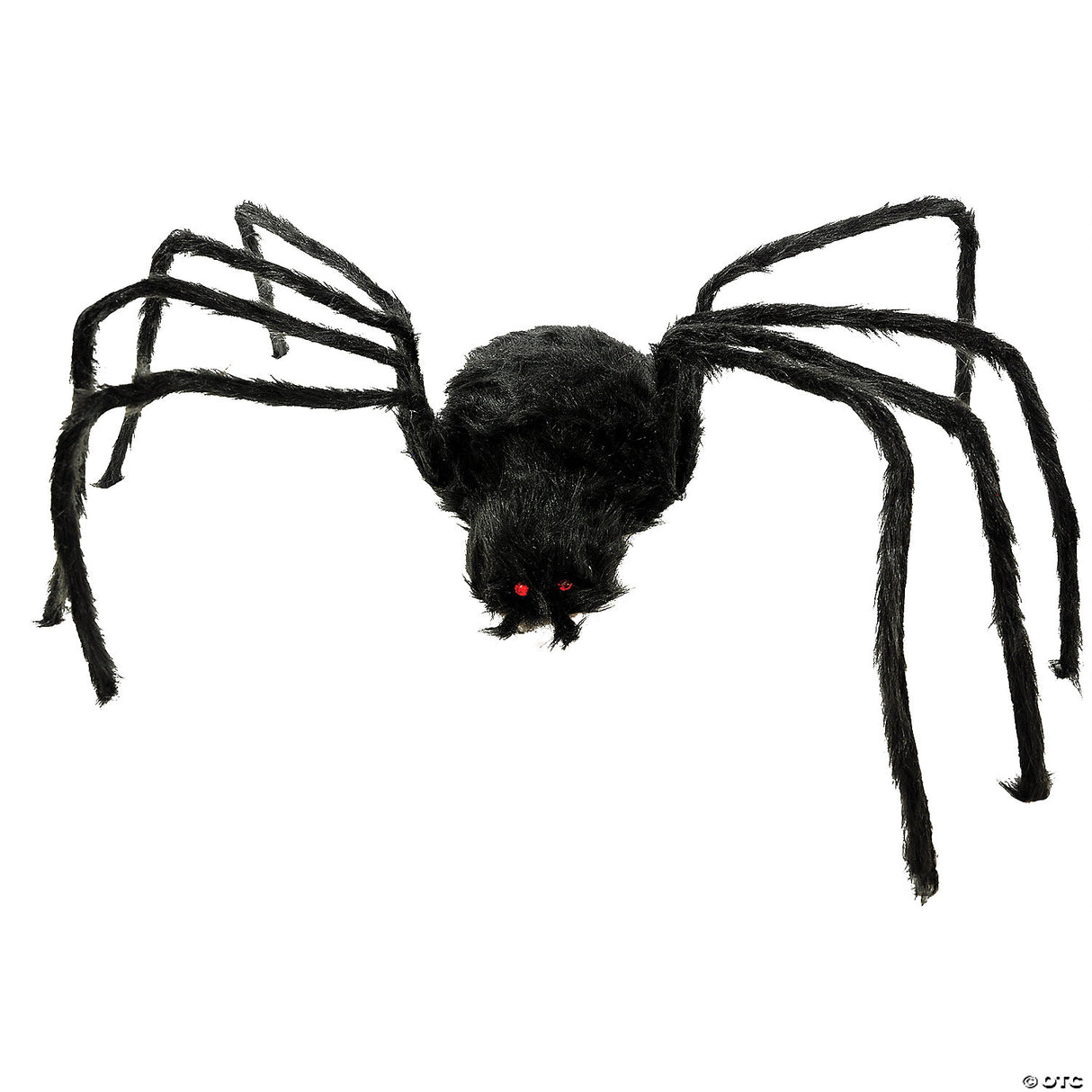 80" Black Furry Spider Decoration