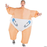 Men's Inflatable Big Baby Costume - Adult Halloween Costume Accessory Party