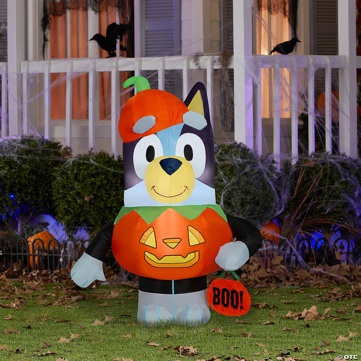 Airblown-halloween Bluey In Pumpkin Sm
