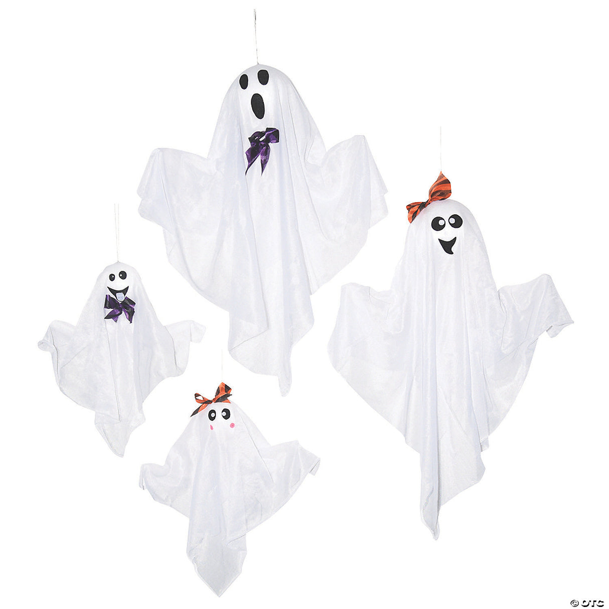 Hanging Ghost Family Halloween Decoration Set - 4 Pc.