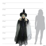 72" Animated Hanging Witch Halloween Decoration