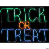 Glowing Neon Led Trick Or Treat Sign