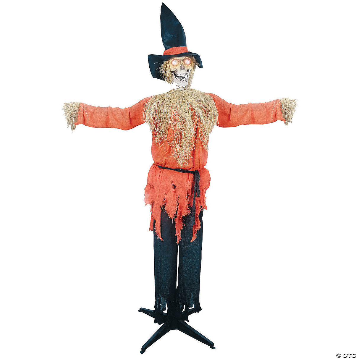 72" Animated Standing Scarecrow Halloween Decoration