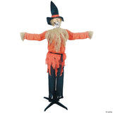 72" Animated Standing Scarecrow Halloween Decoration