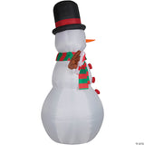 10 Ft. Blow-up Inflatable Swiveling Snowman With Built-in Led Lights Outdoor Yard Decoration