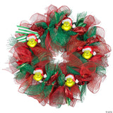 22" Emoteglow™ Dr. Seuss™ The Grinch Musical Wreath Lighted Christmas Decoration