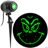 12" Lightshow® Dr. Seuss™ The Grinch Green Projection Light Christmas Outdoor Yard Decoration