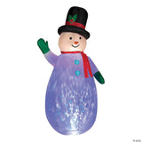 90" Blow Up Inflatable Snowman Projection Outdoor Yard Decoration