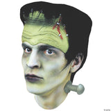 Green Monster Hair & Bolts Mask Headpiece - Scary Halloween Mask Cosplay Prop  -