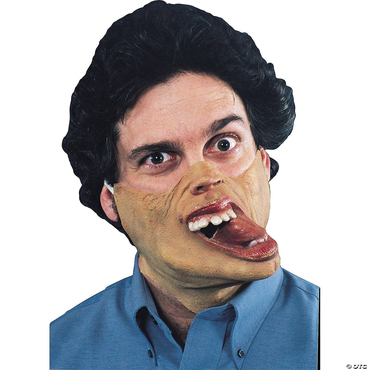 Droopy Jaw Half Mask - Scary Halloween Mask Horror Costume Accessory