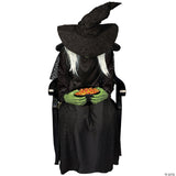 21" Animated Sitting Witch Halloween Prop