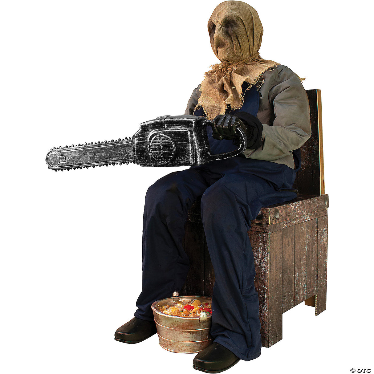 45" Seated Animated Chainsaw Greeter Prop