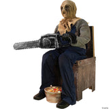 45" Seated Animated Chainsaw Greeter Prop