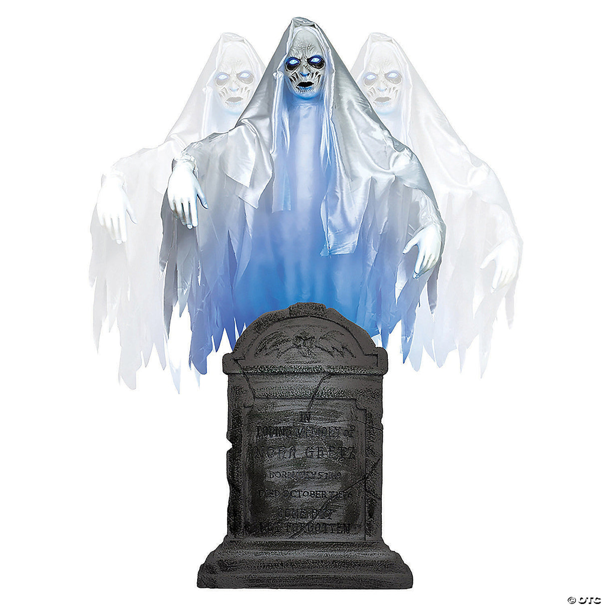 Ghost Woman Over Tombstone