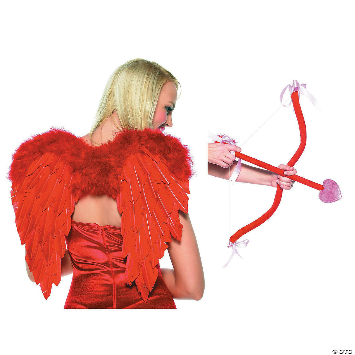 Cupid Bow, Arrow, and Wings Costume Kit Adult Halloween Accessory