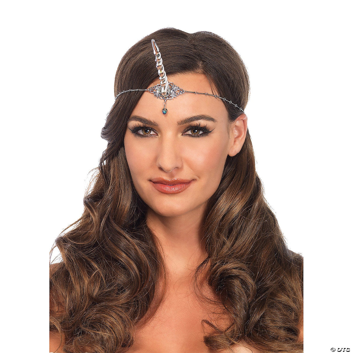 Adult Silver Unicorn Horn Halloween Costume Accessory Headband Party