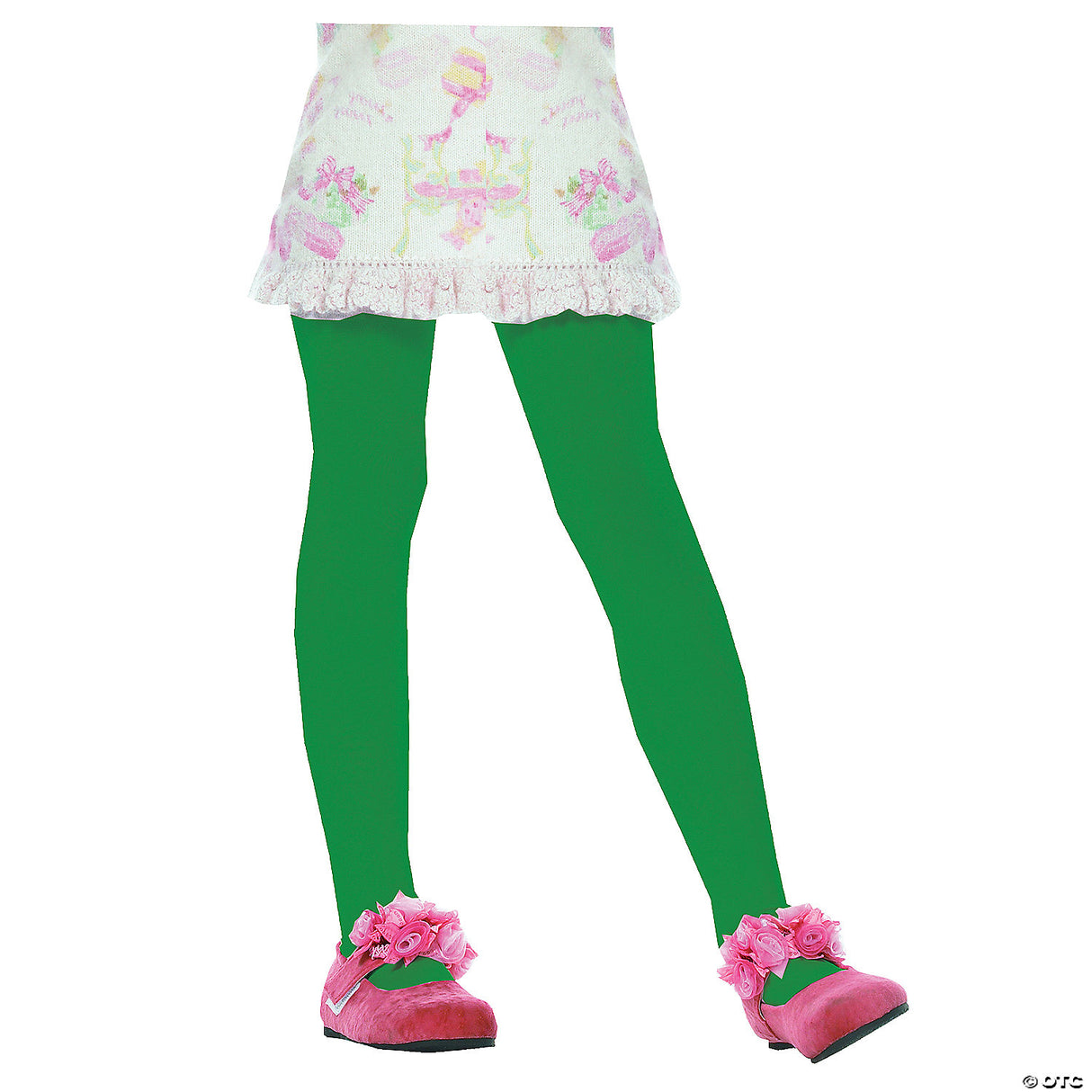 CHILD TIGHTS-GREEN SM