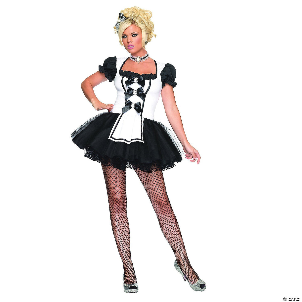 Women’s French Maid Costume – Sexy Housekeeper Roleplay Outfit UA83624
