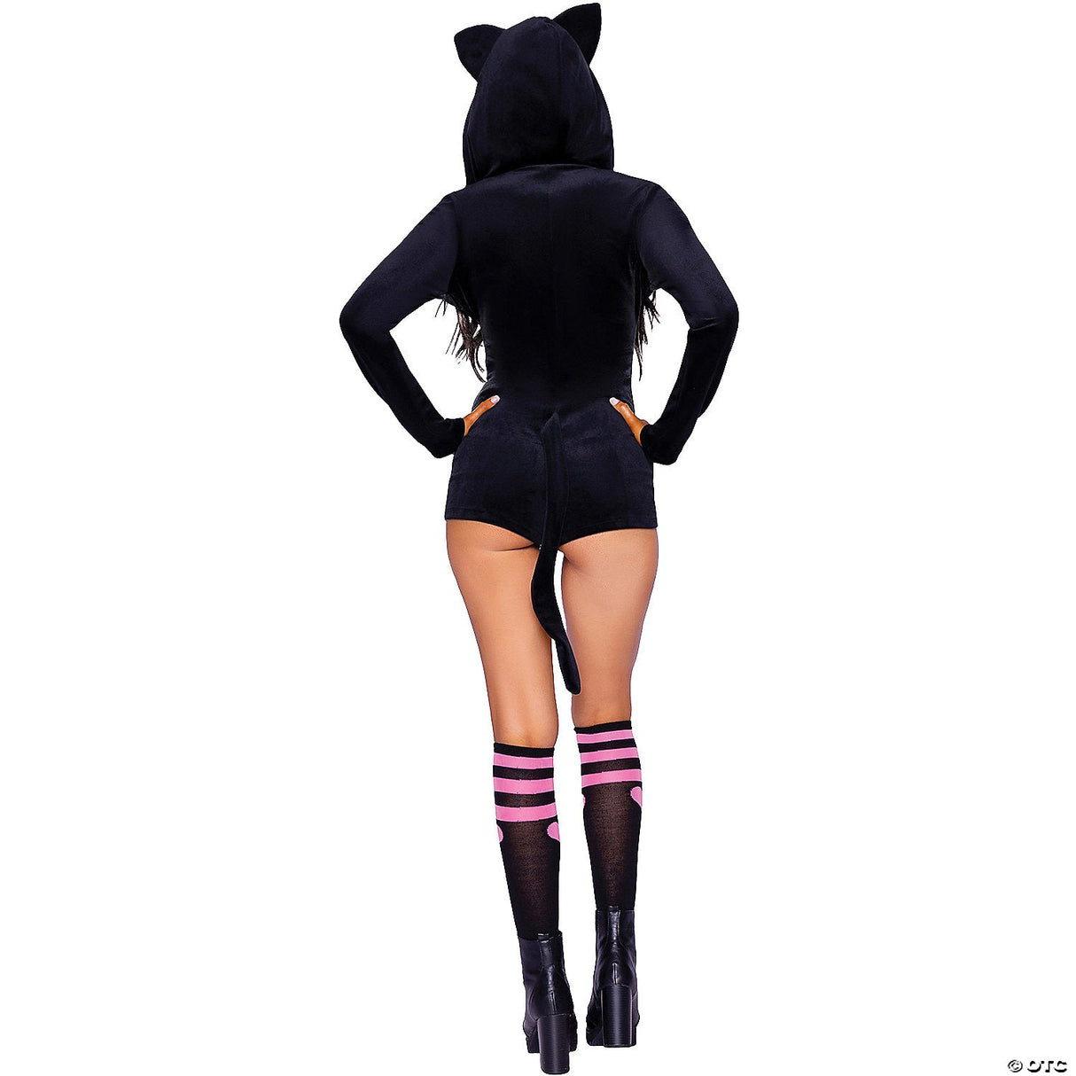 Black Lace Garter Belt with Thong Plus Size Halloween Costume Accessory