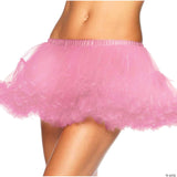 Red Puffy Chiffon Mini Petticoat Halloween Costume Accessory Skirt