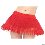 White Teardrop Lace Petticoat Skirt – Halloween Costume Dress Up